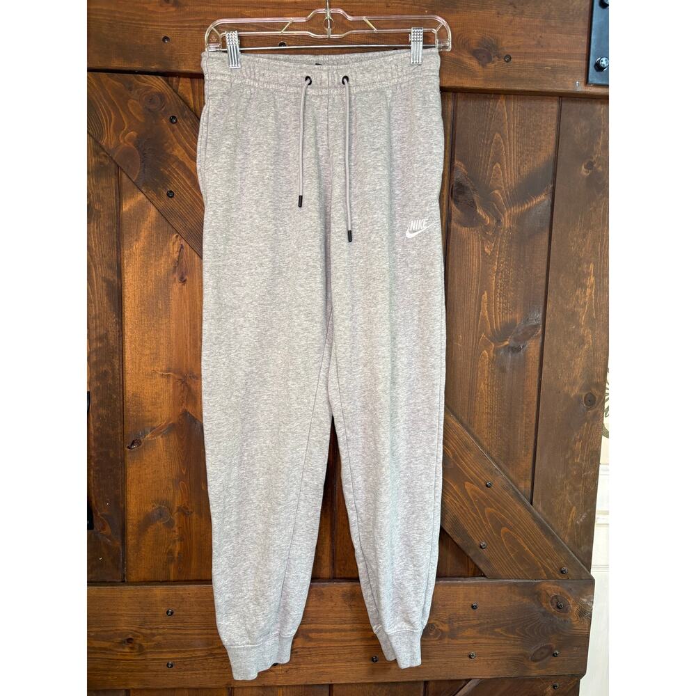 Nike Sweatpants Womens Size Small Gray Tapered Jogger Pull On Pockets